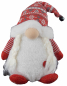 Preview: ✨ LED-Wichtelfrau 32 cm – Rot- mit Schneeglitzer-Effekt ✨